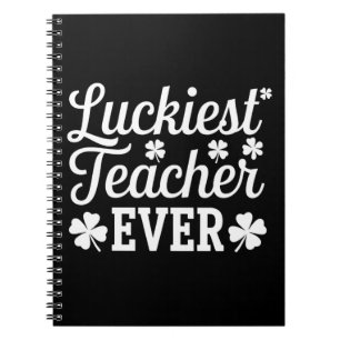 Gelukkigste leraar ooit die St. Patrick's Day lesg Notitieboek