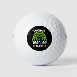 Gelukkigste leraar ooit School St Patrick's Day Golfballen
