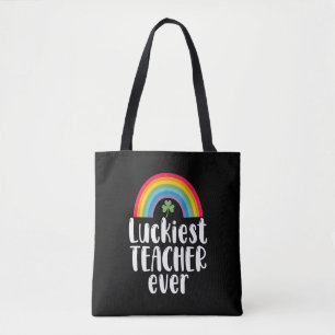 Gelukkigste leraar ooit schoolcadeau St. Patricksd Draagtas