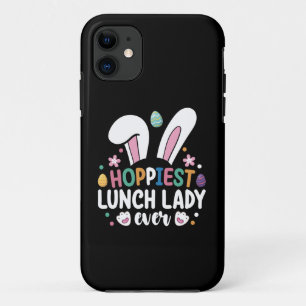 Gelukkigste Lunchdame School Paashaas Eieren iPhone 11 Hoesje