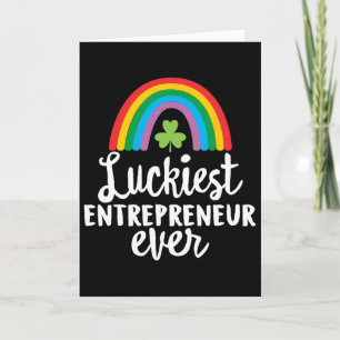 Gelukkigste ondernemer ooit St. Patrick Day Shamro Kaart