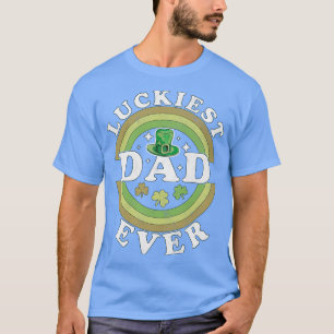 Gelukkigste papa ooit Matching St Pattys Day Retro T-shirt