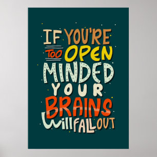 Geluklijst als u te open bent poster
