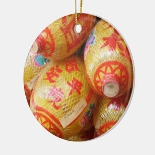 Geluks Chinese Lampionnen Keramisch Ornament