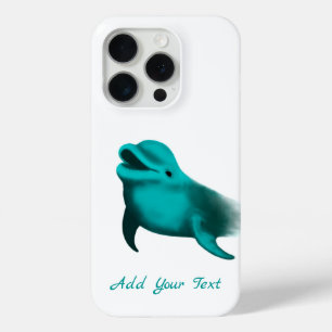 Geluks Dolfijn - Voeg uw tekst toe iPhone 15 Pro Case