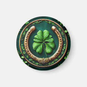 🍀 Geluks Hoefijzer Klaver Bedelarmband Goede Gelu Magneet