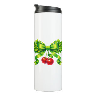 Geluks Klaver Boog met Kersen Groen Design Thermosbeker