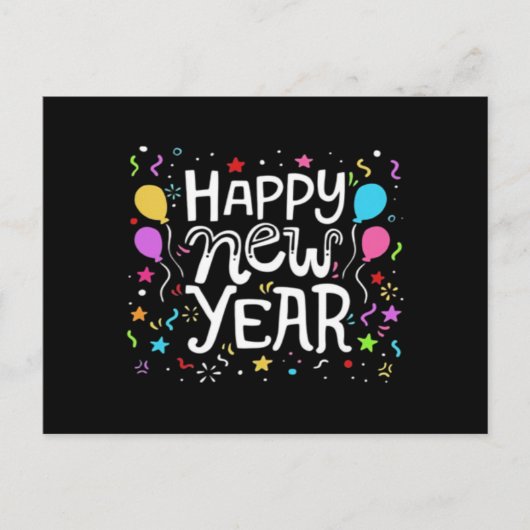 Geluks Nieuwjaarsvakantie Vuurwerk Feestelijke Cad Feestdagenkaart (Voorkant)