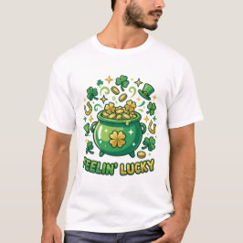 Geluks Pot met Goud St. Patrick's Dag T-shirt