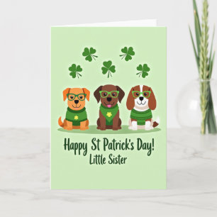 Geluks Puppy's Gelukkige St. Patrick Kaart