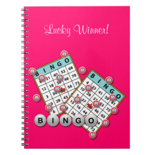 Geluks Winnaar Bingo Thema Notitieboek