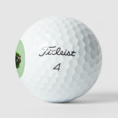 Geluksbrengende kabouter zwarte kat St. Patrick's  Golfballen (Logo)