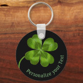 Geluksbrenger Klaver Vintage Persoonlijke Geluk Sleutelhanger (Voorkant)