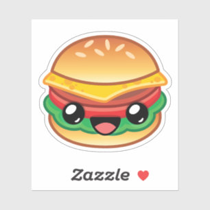 Geluksburger springen sticker