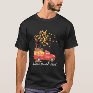 Geluksdag najaar Thanksgiving Herfst Maple laat T T-shirt