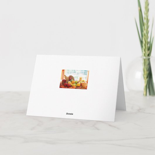 Geluksdank Cornucopia Beeldscherm Kaart (Achterkant)