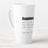 Geluksdefinitie Funny Latte Mok (Linkerhoek)