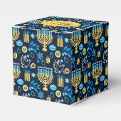 Geluksdoos voor Hanukkah Bedankdoosjes (Voorkant Zijde)