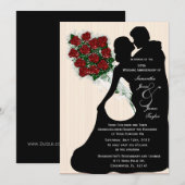 Geluksfeest Wit Huwelijk Dansen Silo Kaart (Voorkant / Achterkant)