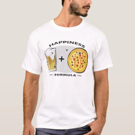 Geluksformule - Pizza & Beer - Grappig T-shirt