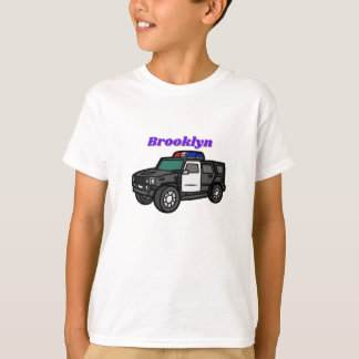 Geluksgelukkige illustratie van de cartoon van de t-shirt