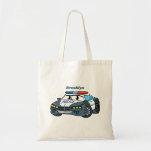 Geluksgelukkige illustratie van de cartoon van de tote bag