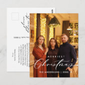 Geluksgroet, vrolijkste kerstfoto briefkaart (Voorkant / Achterkant)