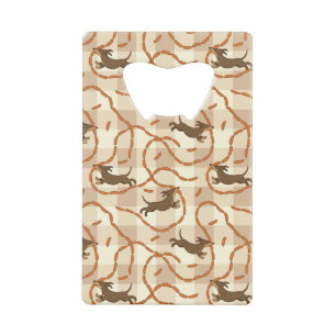 gelukshonden met worstjes kredietkaart flessenopener