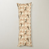 gelukshonden met worstjes lichaamskussen (Achterkant (Verticaal))