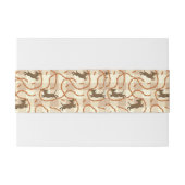 gelukshonden met worstjes uitnodigingen wikkel (Achterkant Voorbeeld)