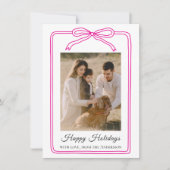 Gelukskaart met foto van Happy Holidays Arch Feestdagenkaart (Voorkant)