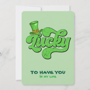Gelukskaart Shamrock St. Patrick's Day Feest Uitno Kaart