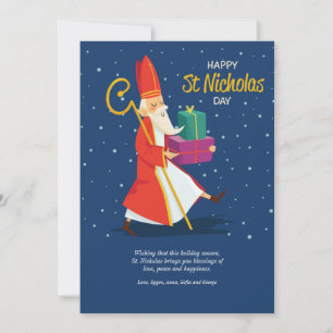 Gelukskaart Sint-Nicolaasdag Feestdagenkaart
