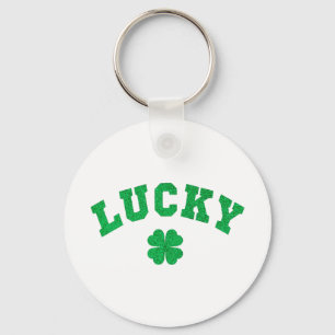 Gelukskoekoek Saint Patricks Day dubbelzijdige pri Sleutelhanger