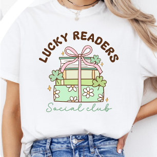Gelukslezers St. Patrick's Day Boekliefhebber T-shirt
