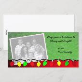 Gelukslichten/ Foto kerstkaart (Voorkant / Achterkant)