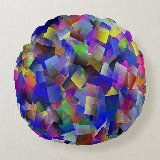 Geluksmomenten..... Rond Kussen (Voorkant)