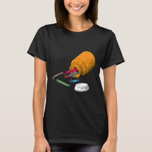 Gelukspillen Skateboard Grappige Skater Liefde Ska T-shirt