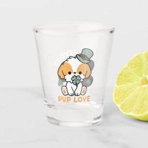 Geluksvarken met klaver – St. Patrick's Day-cadeau Shot Glas