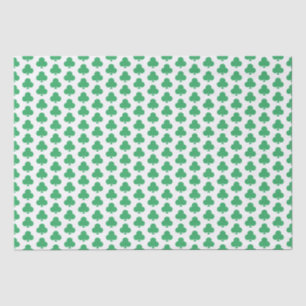 Geluksverpakkingsvloeipapier met groene klavers tissuepapier