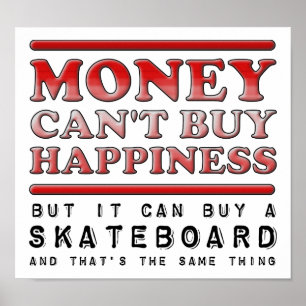 Geluksvisser Vis Happines Rod Funny Poster