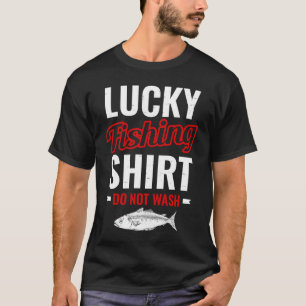 Geluksvisserij voor visjager en visser t-shirt