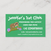 Geluksvochtige langzaam-loris op de cartoon van ee visitekaartje (Voorkant)