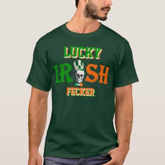 geluksvogel St Patrick's day T-shirt (Voorkant)