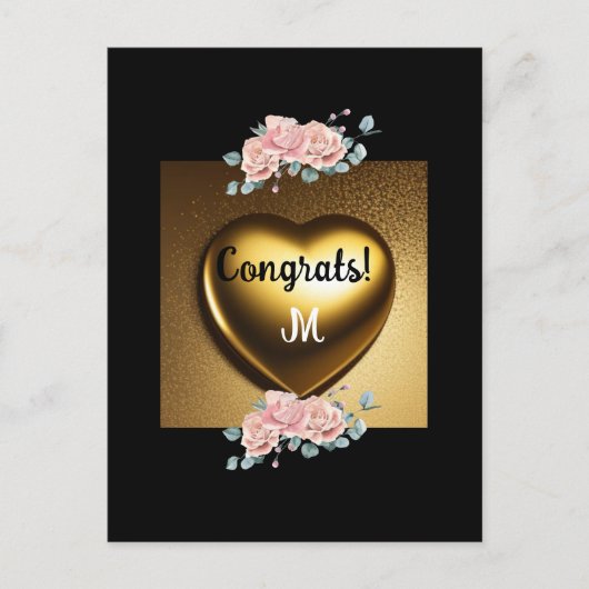 gelukwensen afstuderen boodschap briefkaart (Voorkant)