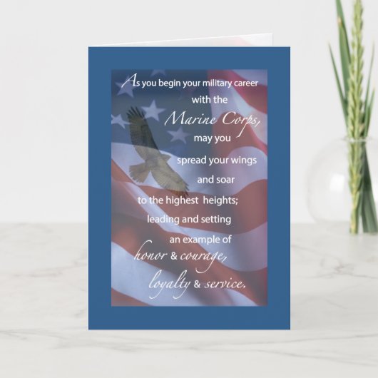 Gelukwensen Eagle van de Opleiding van de marine Kaart (Voorkant)