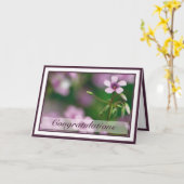 Gelukwensen - het Roze Wenskaart van de Kaart (Gele Bloem)