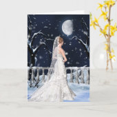 Gelukwensen op het Huwelijk van de Winter Kaart (Gele Bloem)