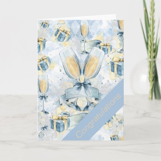 Gelukwensen op uw Huwelijk Kaart (Voorkant)