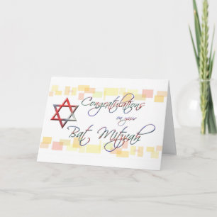 Gelukwensen op uw mitzvah-Pret van de Kaart
